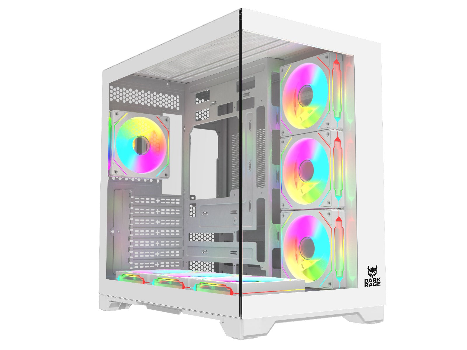 DARK RAGE X BEYAZ 7 RGB KUMANDALI AKVARYUM KASA