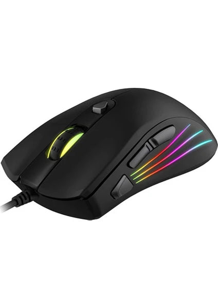 Gamenote MS1002 Kablolu Rgb Optik Oyuncu Mouse Siyah