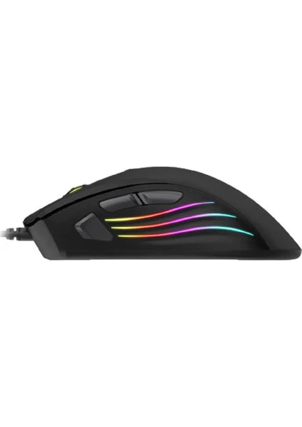 Gamenote MS1002 Kablolu Rgb Optik Oyuncu Mouse Siyah